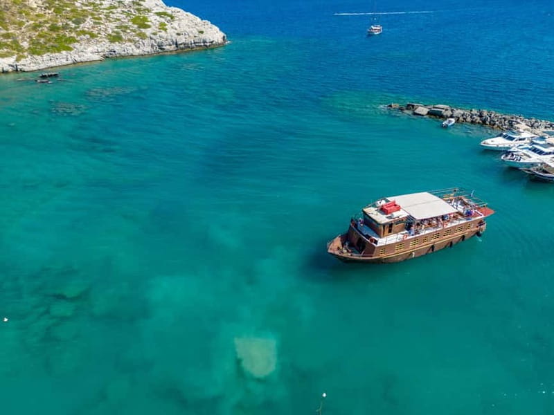 Kolympia : Transfer & Cruise to Lindos with 3 Swimming Stops - The Three Swimming Stops: Navarone Bay, Agathi Beach, and Tsambika Beach