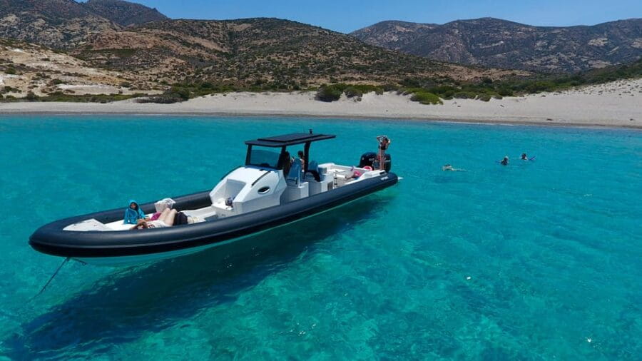 Lux Semi-Private or Private Power Boat Tour to Kleftiko - Exploring the Milos Coastline from the Water