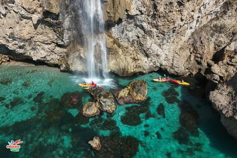 Nerja: Self-Guided Kayak Tour. Maro Waterfall. Support boat for the route. - FAQs