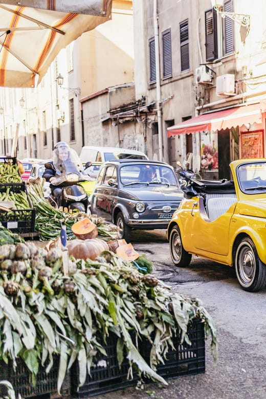 Palermo by night: Vintage Fiat 500 Sightseeing Tour - A Scenic & Historic Journey in a Small Car