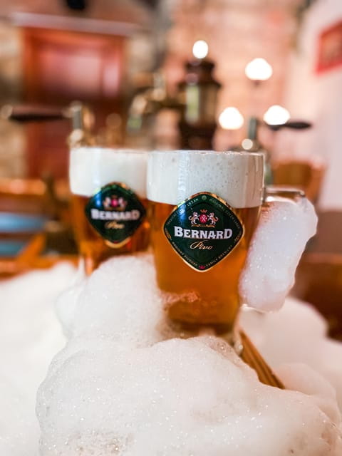 Prague: Ungelt Bernard Beer Spa with Beer & Optional Massage - Practical Tips for Your Visit