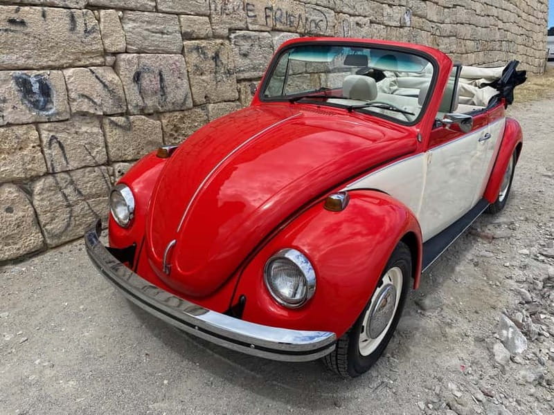 Rethymno: Ride with a VW Beetle Cabrio for 12 hours - Exploring Crete from Behind the Wheel of a Classic Beetle