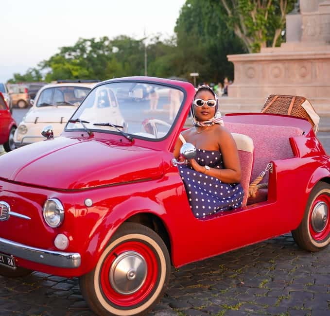 Rome in a Fiat Jolly: Exclusive Vintage Ride & Photo Tour - Scenic Stops and Hidden Corners