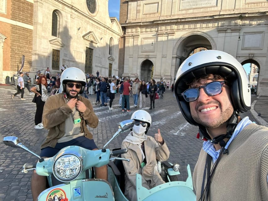 Rome in Vespa 90 min Vespa Sidecar PrivateTour with Gelato - Price and Logistics: Good Value for a Unique Experience