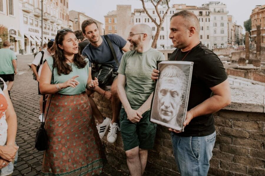 Rome: Julius Caesar & the Emperors' Nighttime Stories Tour - Starting Point: Torre del Papito and Largo di Torre Argentina
