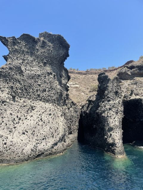 Santorini: Private All-In Catamaran Cruise, with Food|Drinks - Swimming and Snorkeling in Santorini’s Waters