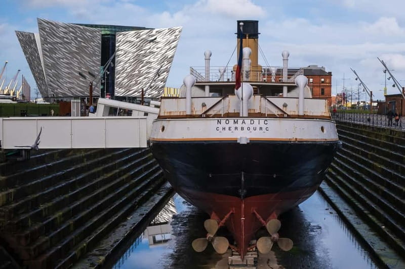 VIP Skip-the Line Titanic Museum and Whiskey Tasting Tour - Walking Along Titanic’s Historic Dockyards